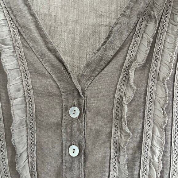 Lina Tomei Linen Dress Made in Italy 100% Linen Women's Size Medium - Picture 2 of 5